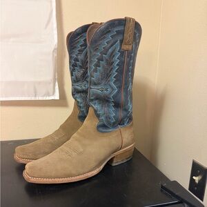 ARIAT MEN'S FUTURITY SHOWMAN ROUGHOUT WESTERN BOOTS - SQUARE TOE